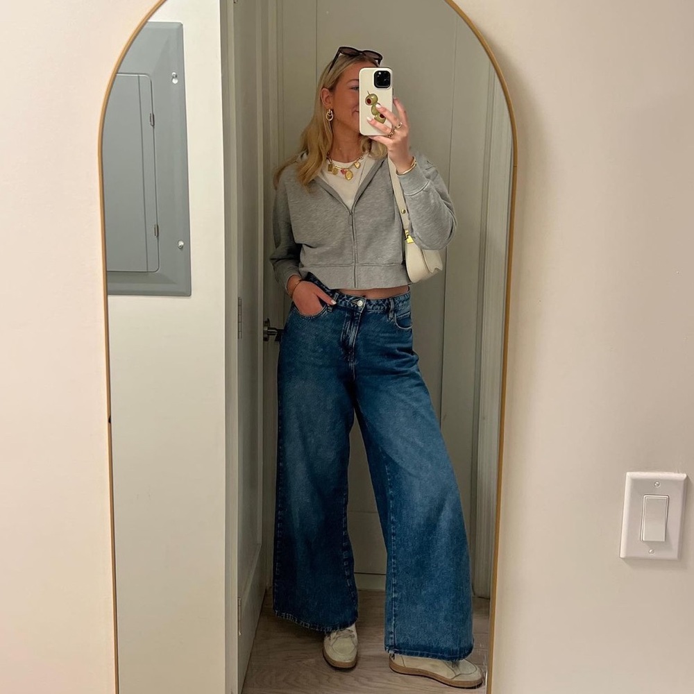 Cropped Grey Hoodie - Florence by Mills